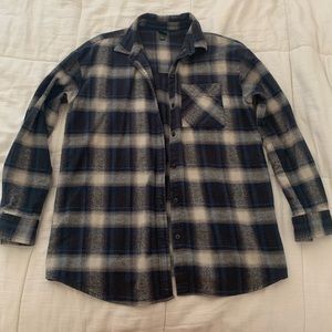 Navy blue, white and grey flannel